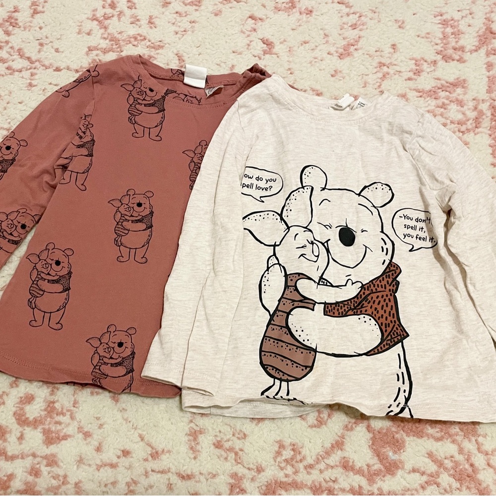 H&M Toddler Winnie The Pooh Long Sleeves